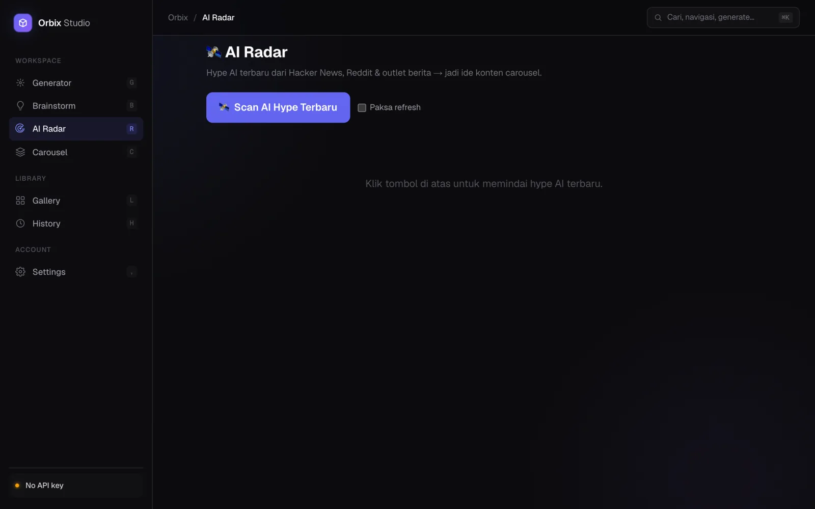 Content Studio — AI Radar — tren terbaru