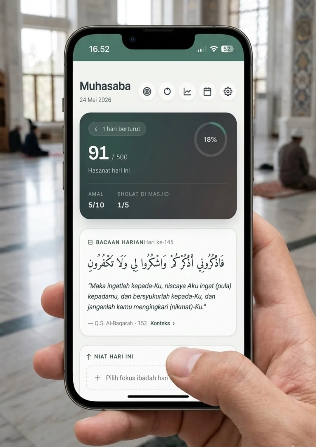 DWT — Tracker Ibadah — Panduan dzikir & doa