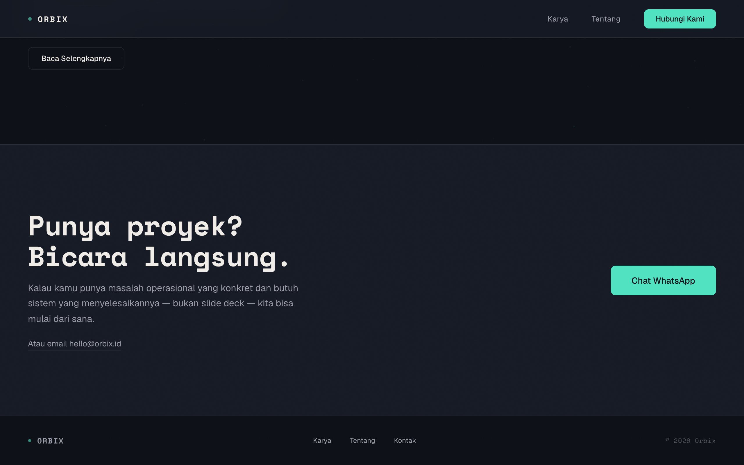 Orbix Portfolio — tangkapan layar 5