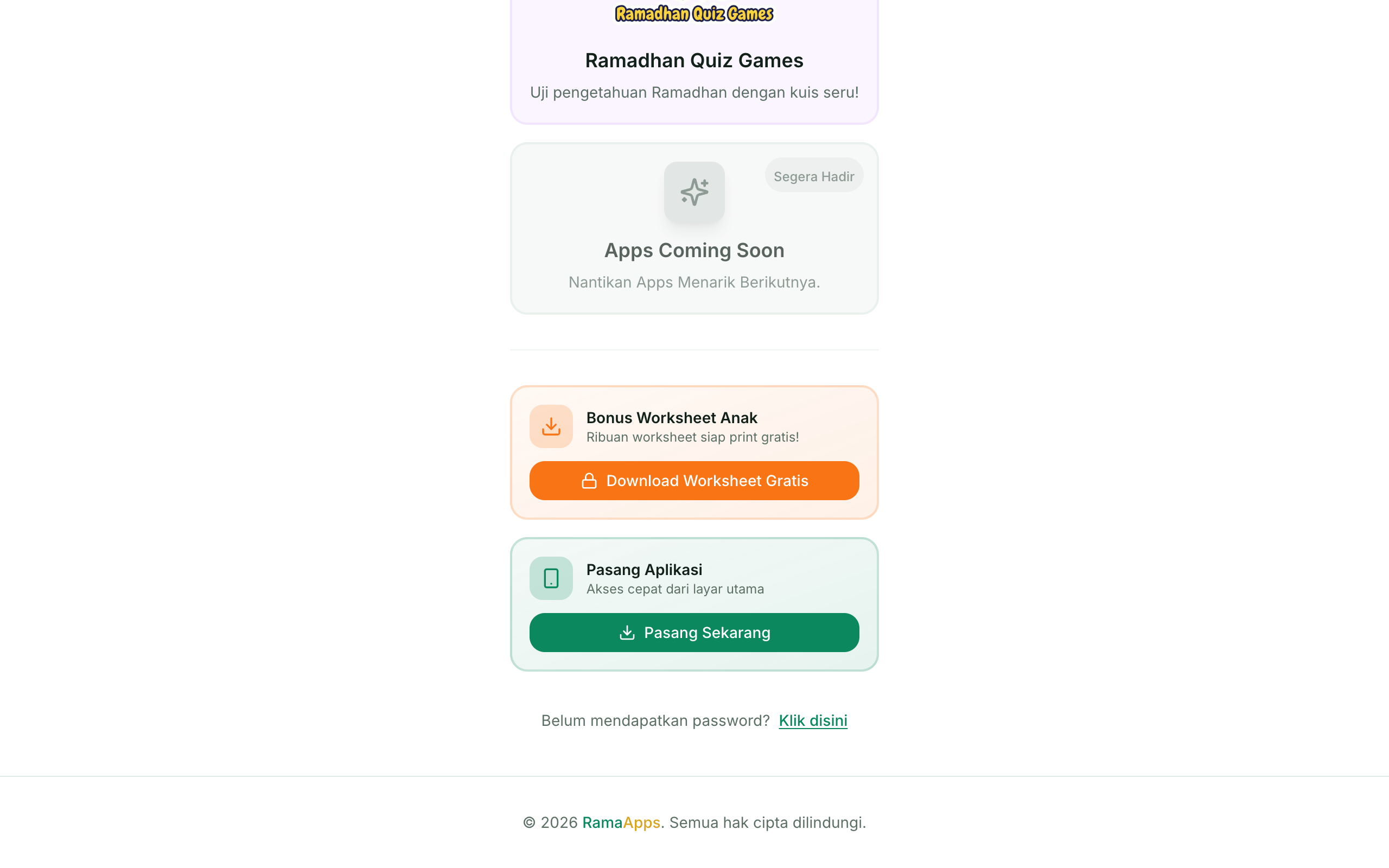 RamaApps Portal — tangkapan layar 4