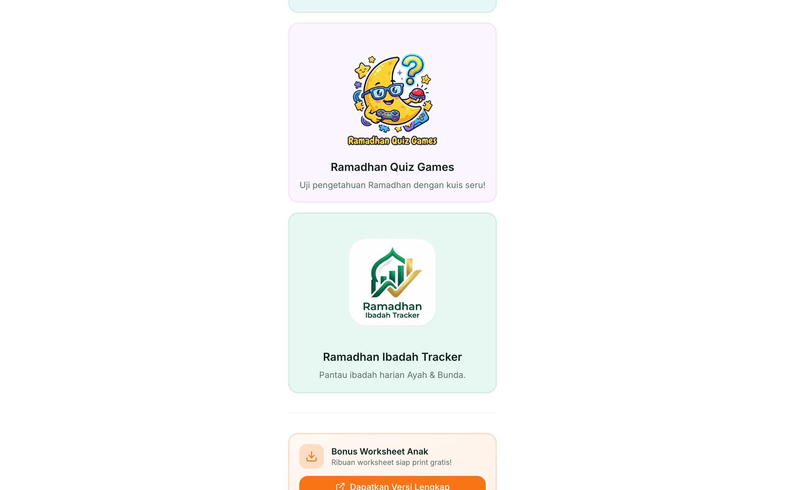 Ramadhan Hub Demo — tangkapan layar 3