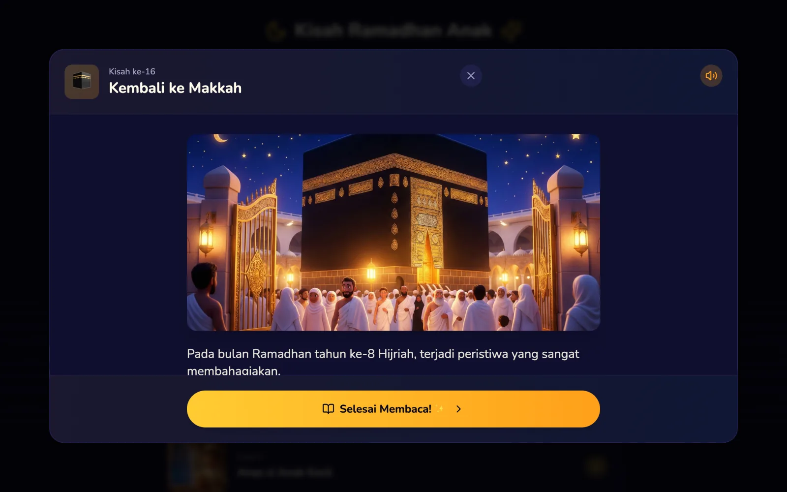 Ramadhan Story Trail — Navigasi antar kisah