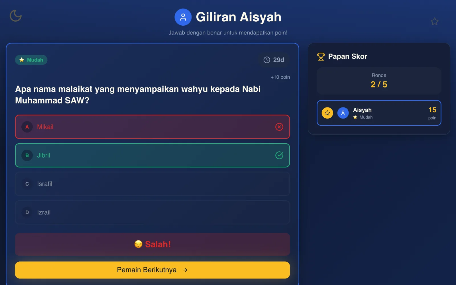 Ramadhan Trivia Quest — Pembahasan jawaban